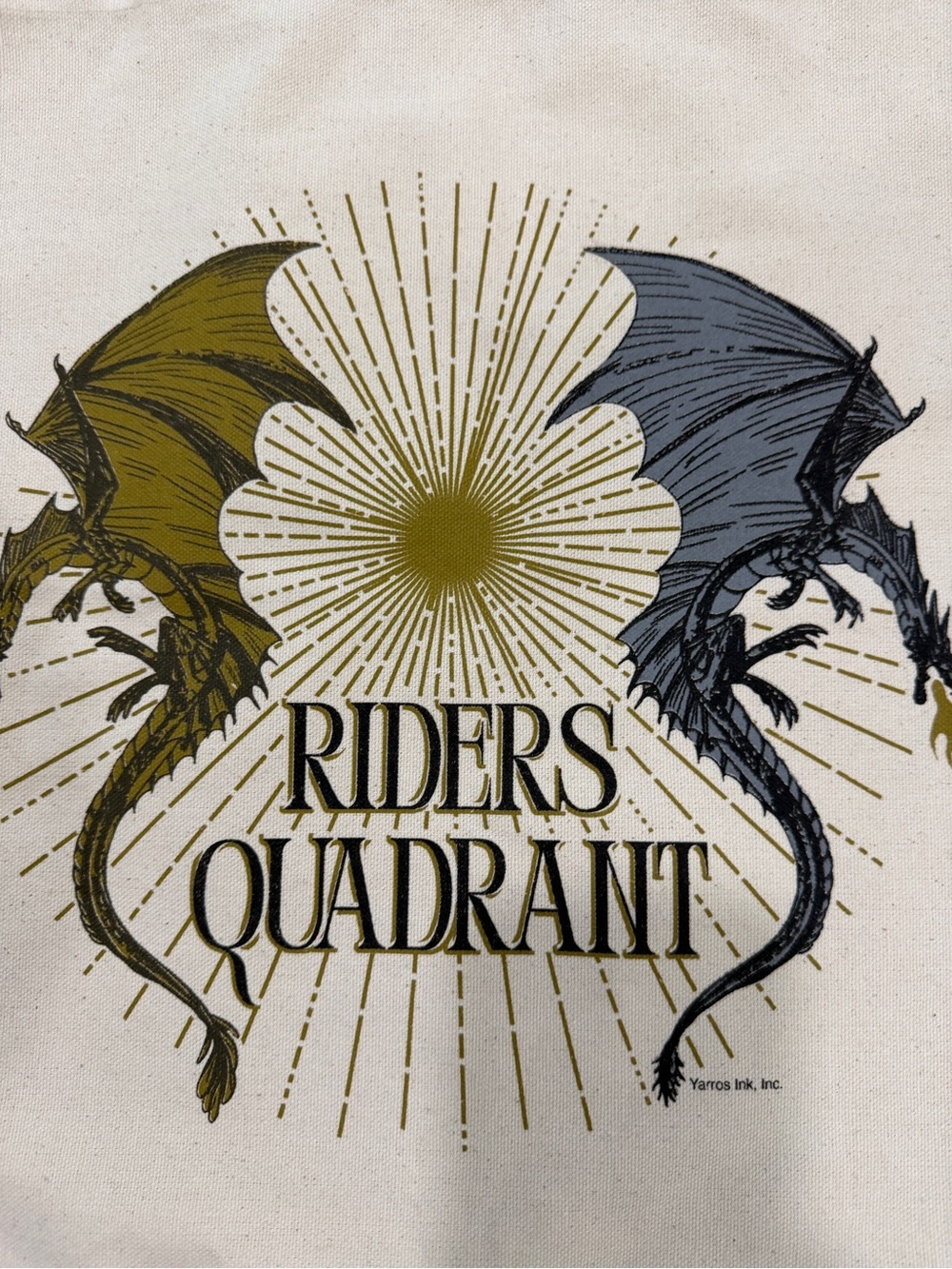 Out of Print Fourth Wing Riders Quadrant Tote Bag - Picture 2 of 4